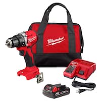 Milwaukee M18 18V Cordless 1/2in Compact Drill/Driver Kit w/Battery Deals
