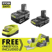 Deals on RYOBI ONE+ 18V Cordless 3-1/4 in. Planer Kit w/2 Battery & Charger
