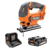 RIDGID 18V Cordless Jig Saw Kit w/2 Ah Lithium-Ion Battery Deals