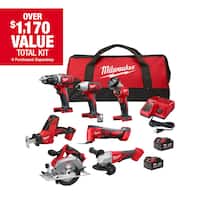 Milwaukee M18 18-Volt Lithium-Ion Cordless Combo Kit 7-Tool Deals