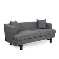 Deals on Noble House Arvilla 73.5 in. Polyester 3-Seats Sofa