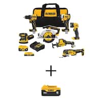 DEWALT 20V MAX Li-Ion Cordless 7-Tool Combo Kit w/Batteries and Charger Deals
